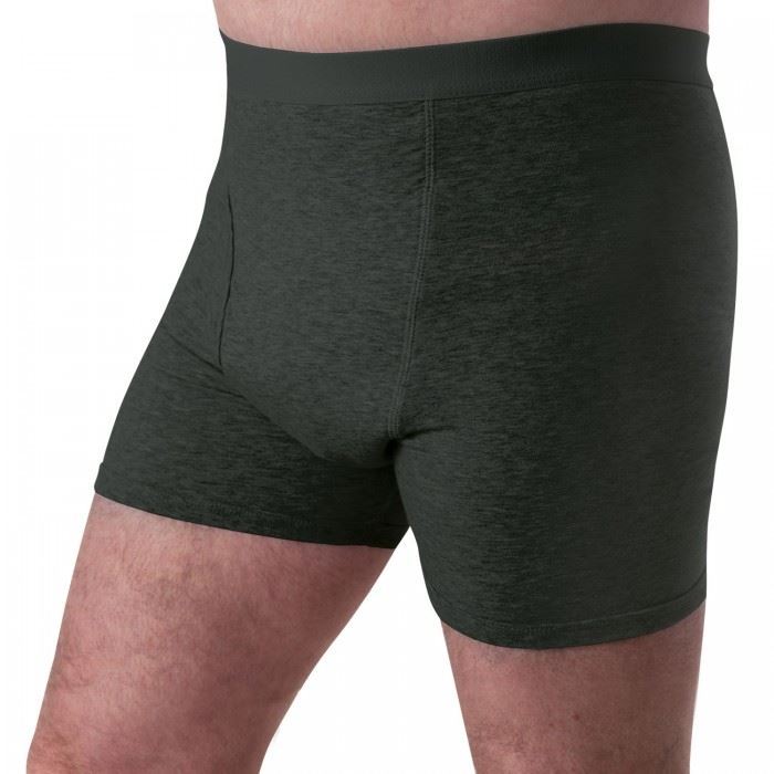 Washable Incontinence Underwear, Boxer Short, Trunk, Black