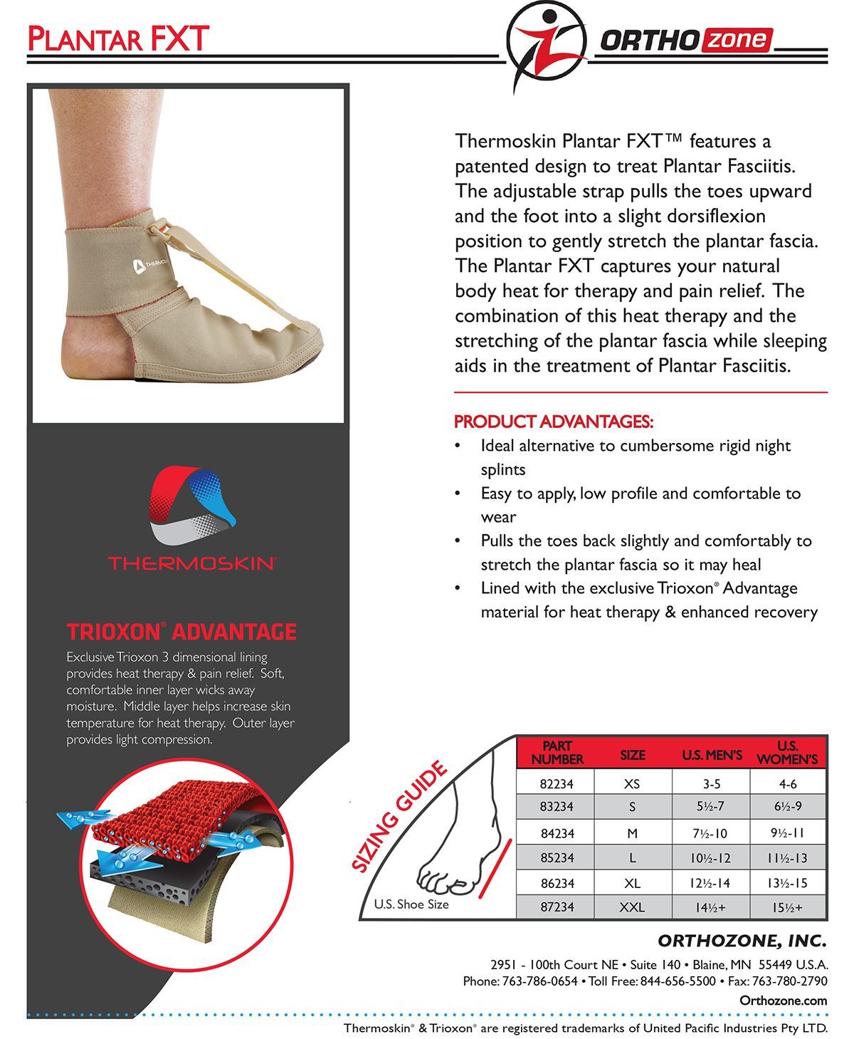Picture of Thermoskin Plantar FXT, Beige