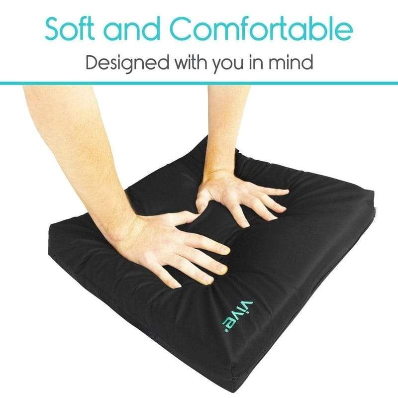 Picture of Wheelchair Gel Seat Cushion - Back Support Comfort and Pain Relief