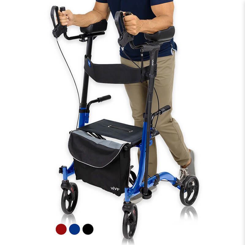 Picture of Upright Rollator - Walker with Foldable Transport Seat