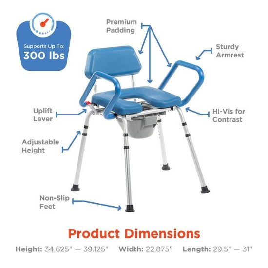 Picture of Journey SoftSecure Uplift Toilet Assist Commode